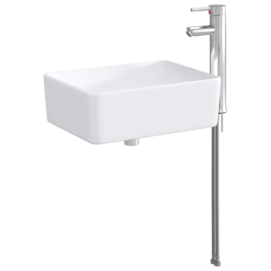 Waschbecken fürs Badezimmer Chrom 40,5 x 30,5 x 13 cm Metall