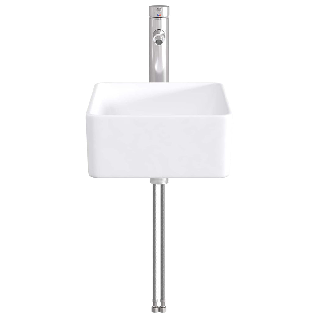 Waschbecken fürs Badezimmer Chrom 40,5 x 30,5 x 13 cm Metall