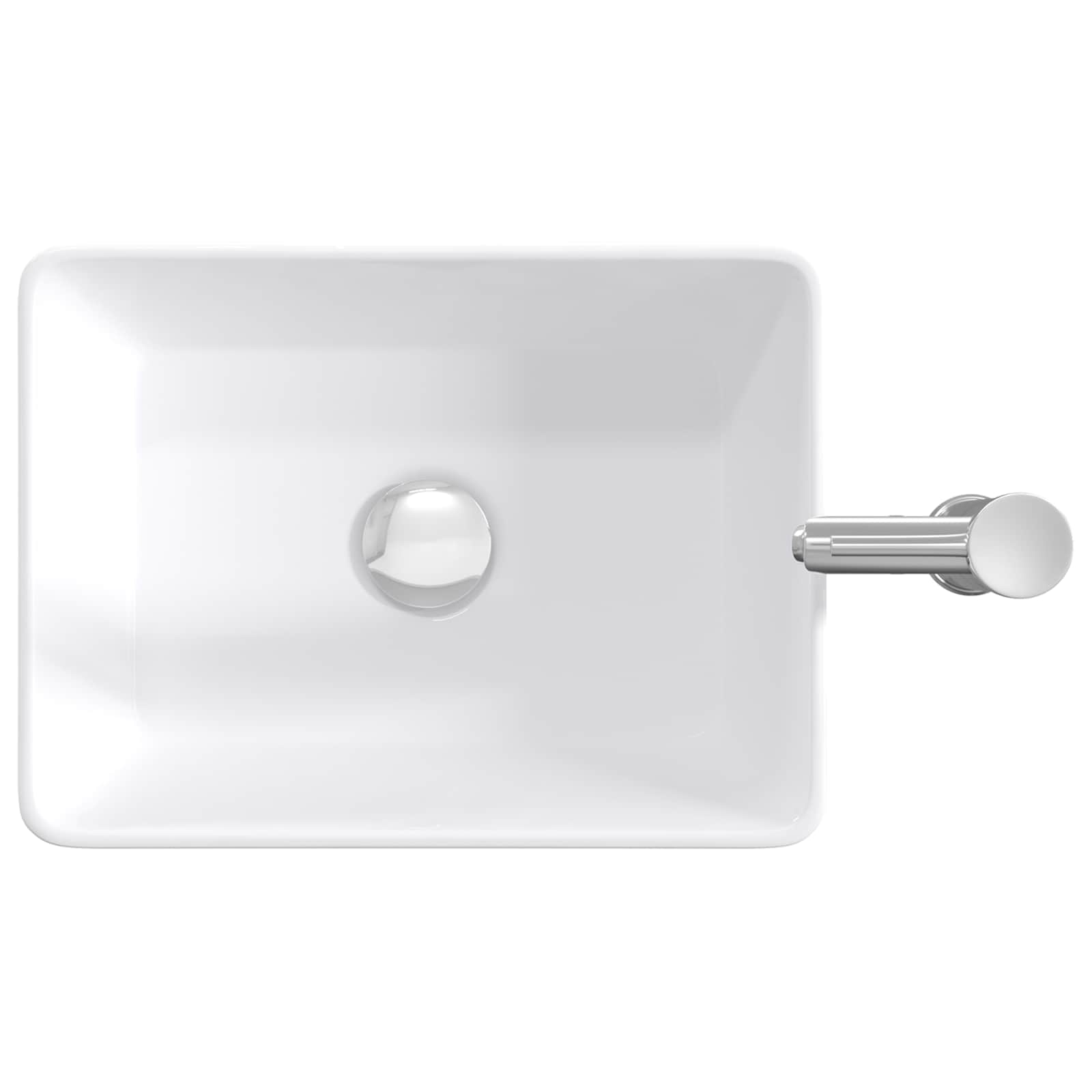 Waschbecken fürs Badezimmer Chrom 40,5 x 30,5 x 13 cm Metall