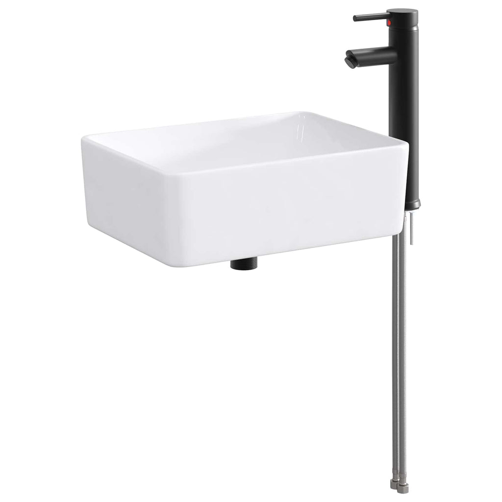 Waschbecken fürs Badezimmer Matt Schwarz 40,5 x 30,5 x 13 cm
