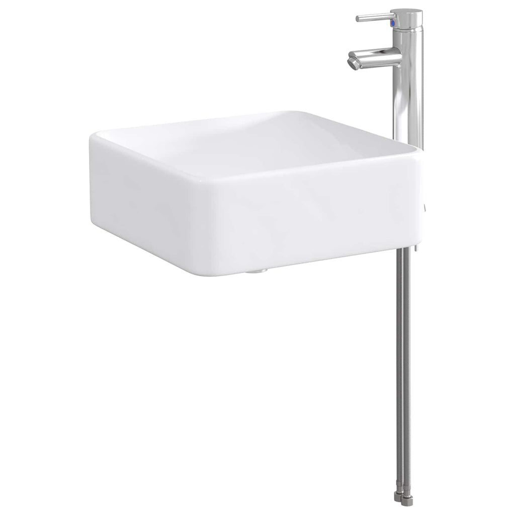 Waschbecken fürs Badezimmer Chrom 36,5 x 36,5 x 13 cm Metall