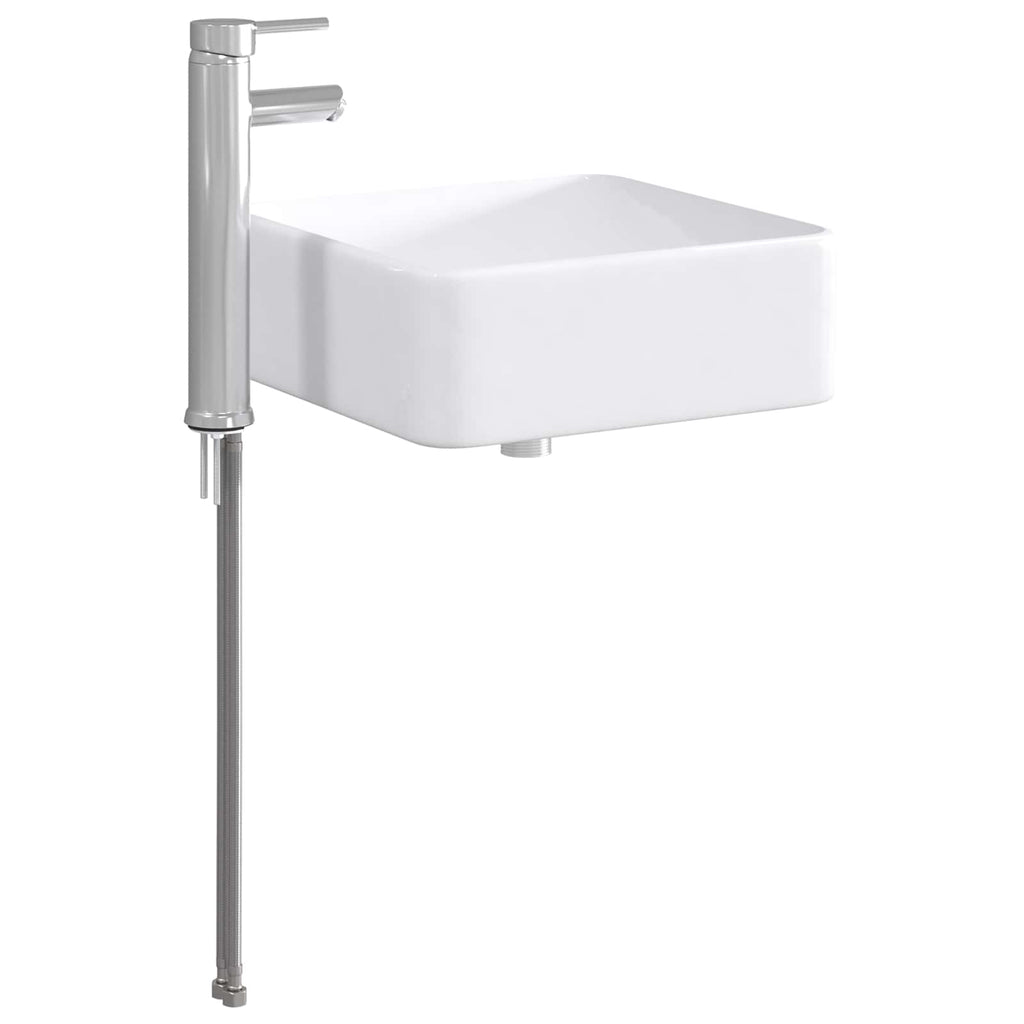 Waschbecken fürs Badezimmer Chrom 36,5 x 36,5 x 13 cm Metall