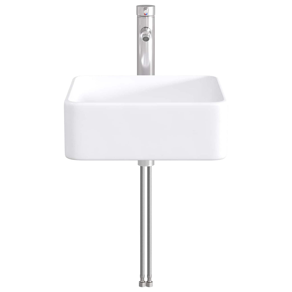 Waschbecken fürs Badezimmer Chrom 36,5 x 36,5 x 13 cm Metall