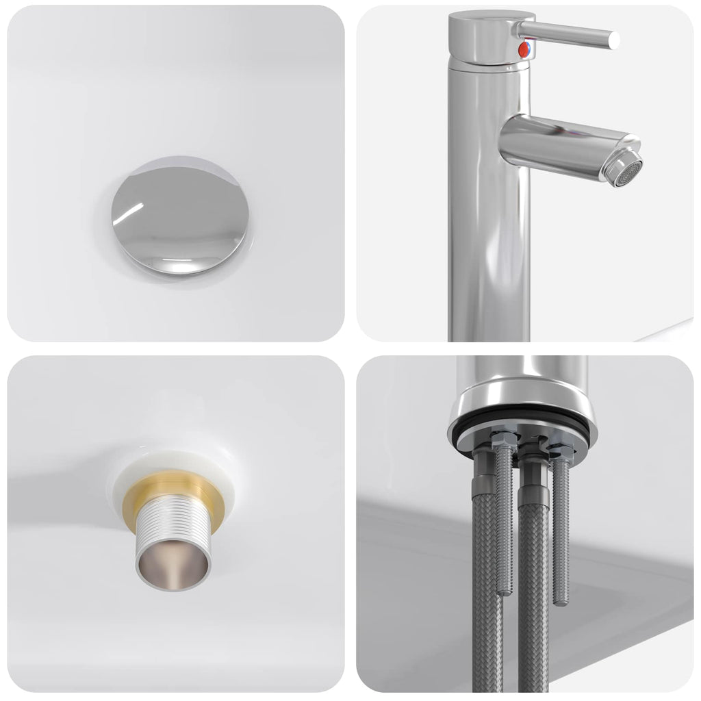 Waschbecken fürs Badezimmer Chrom 49 x 37 x 14 cm Metall