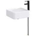 Waschbecken fürs Badezimmer Matt Schwarz 49 x 37 x 14 cm Metall