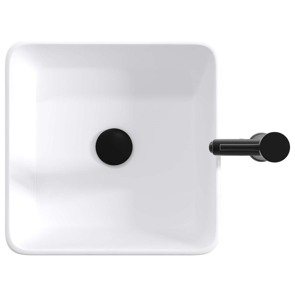 Waschbecken fürs Badezimmer Matt Schwarz 49 x 37 x 14 cm Metall