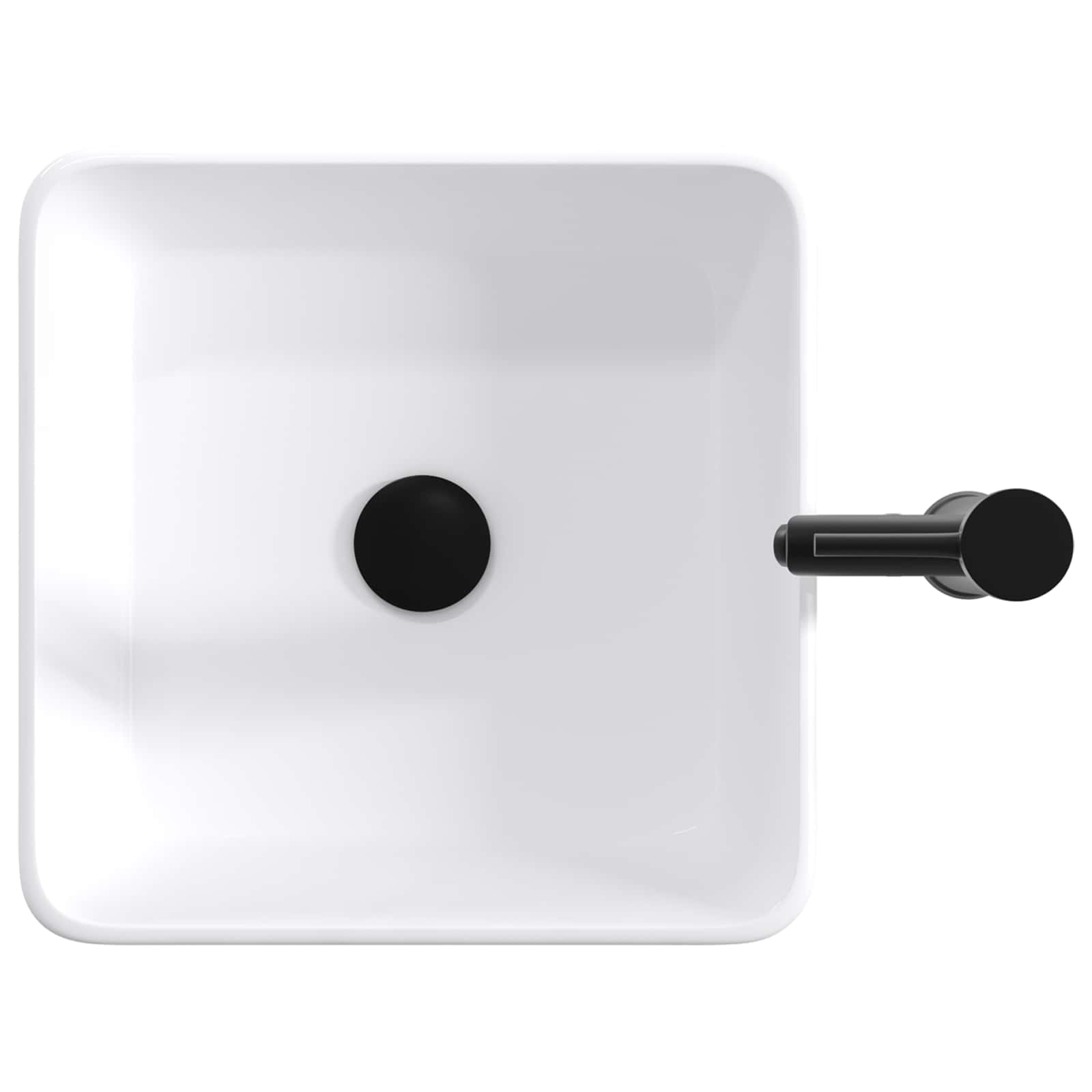 Waschbecken fürs Badezimmer Matt Schwarz 49 x 37 x 14 cm Metall