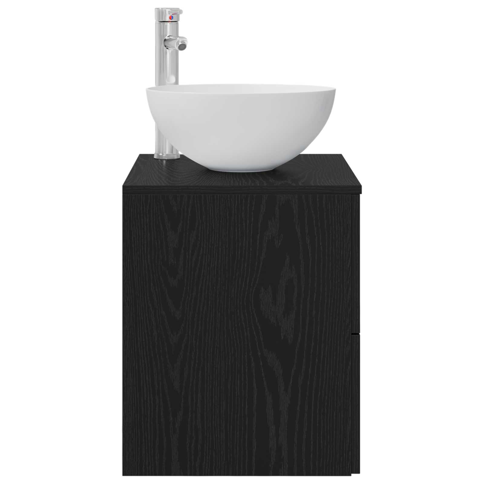 Wandmontierte Waschtisch Schwarze Eiche 49,5 x 41 x 64,5 cm