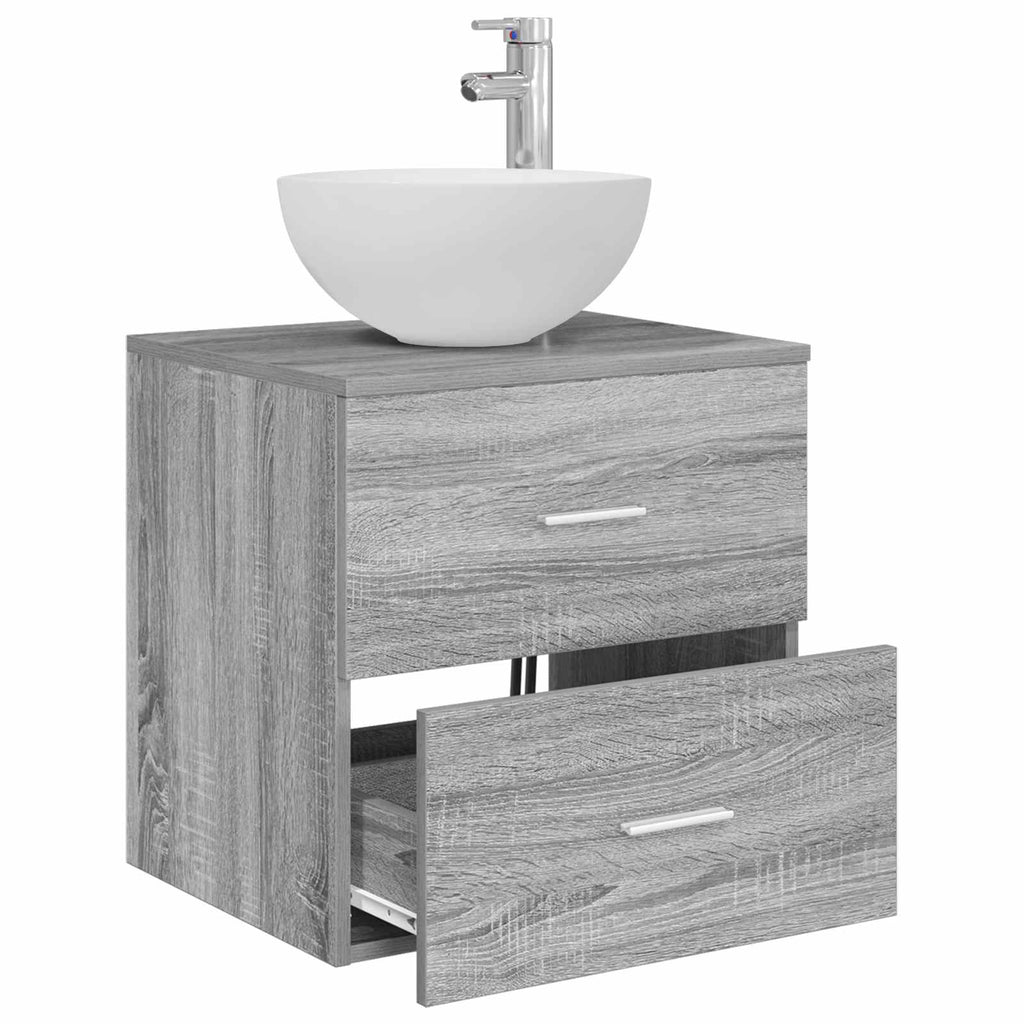Wandmontierte Waschtisch Grau Sonoma 49,5 x 41 x 64,5 cm