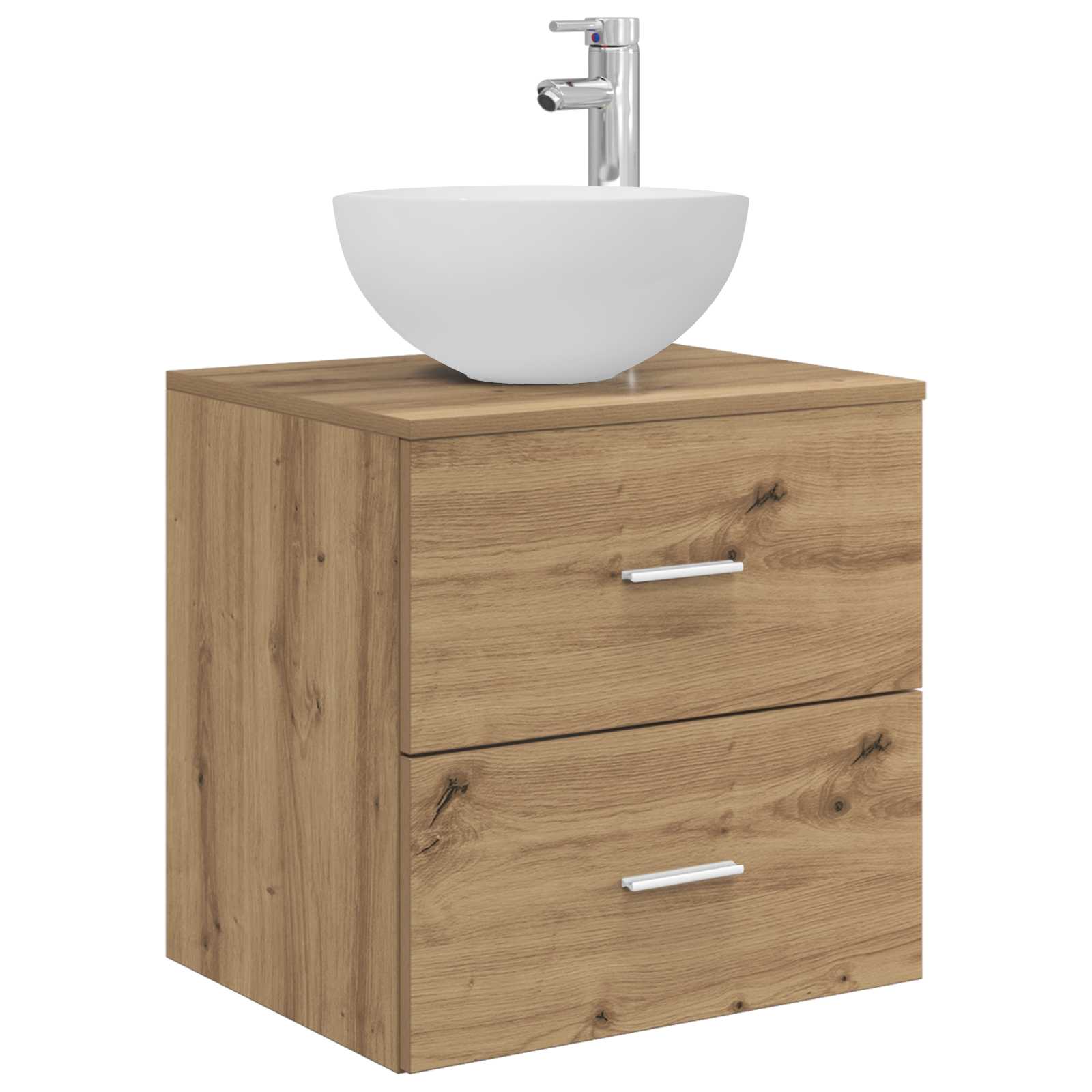 Wandmontierte Waschtisch Artisan-Eiche 49,5 x 41 x 64,5 cm