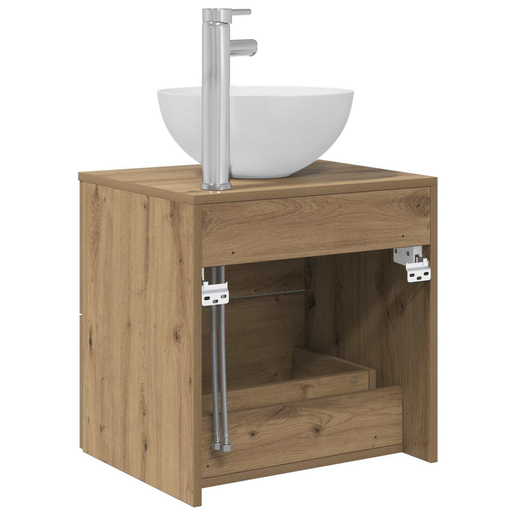Wandmontierte Waschtisch Artisan-Eiche 49,5 x 41 x 64,5 cm