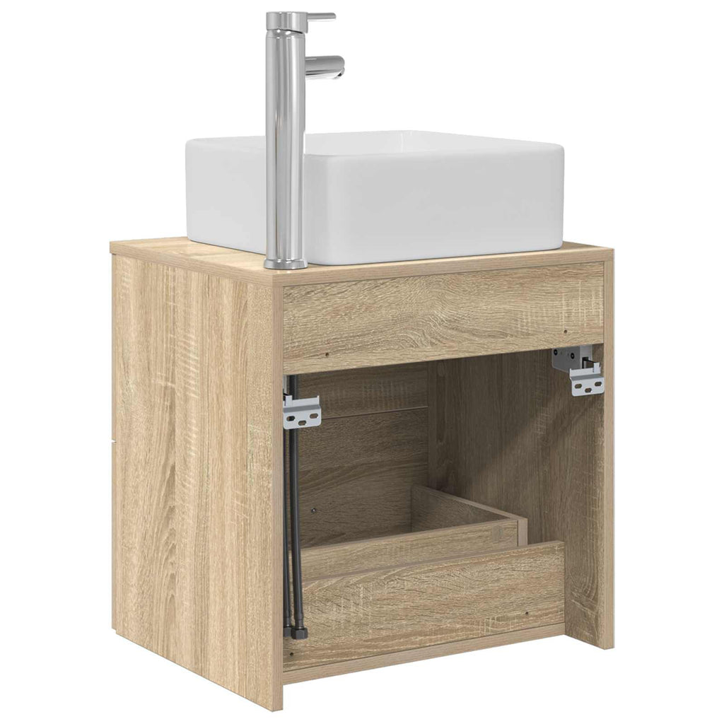Wandmontierte Waschtisch Sonoma-Eiche 49,5 x 41 x 63 cm