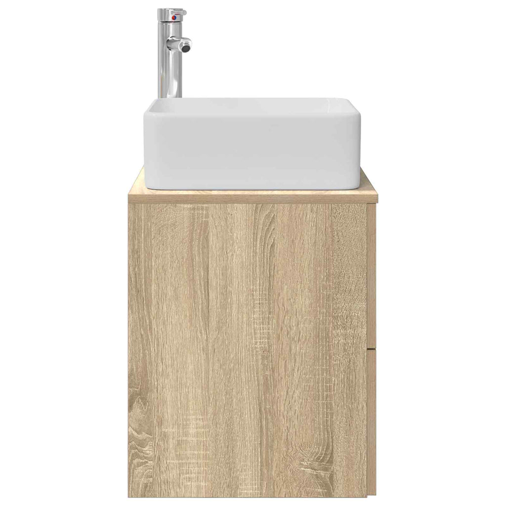 Wandmontierte Waschtisch Sonoma-Eiche 49,5 x 41 x 63 cm