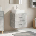 Wandmontierte Waschtisch Betongrau 49,5 x 41 x 63 cm