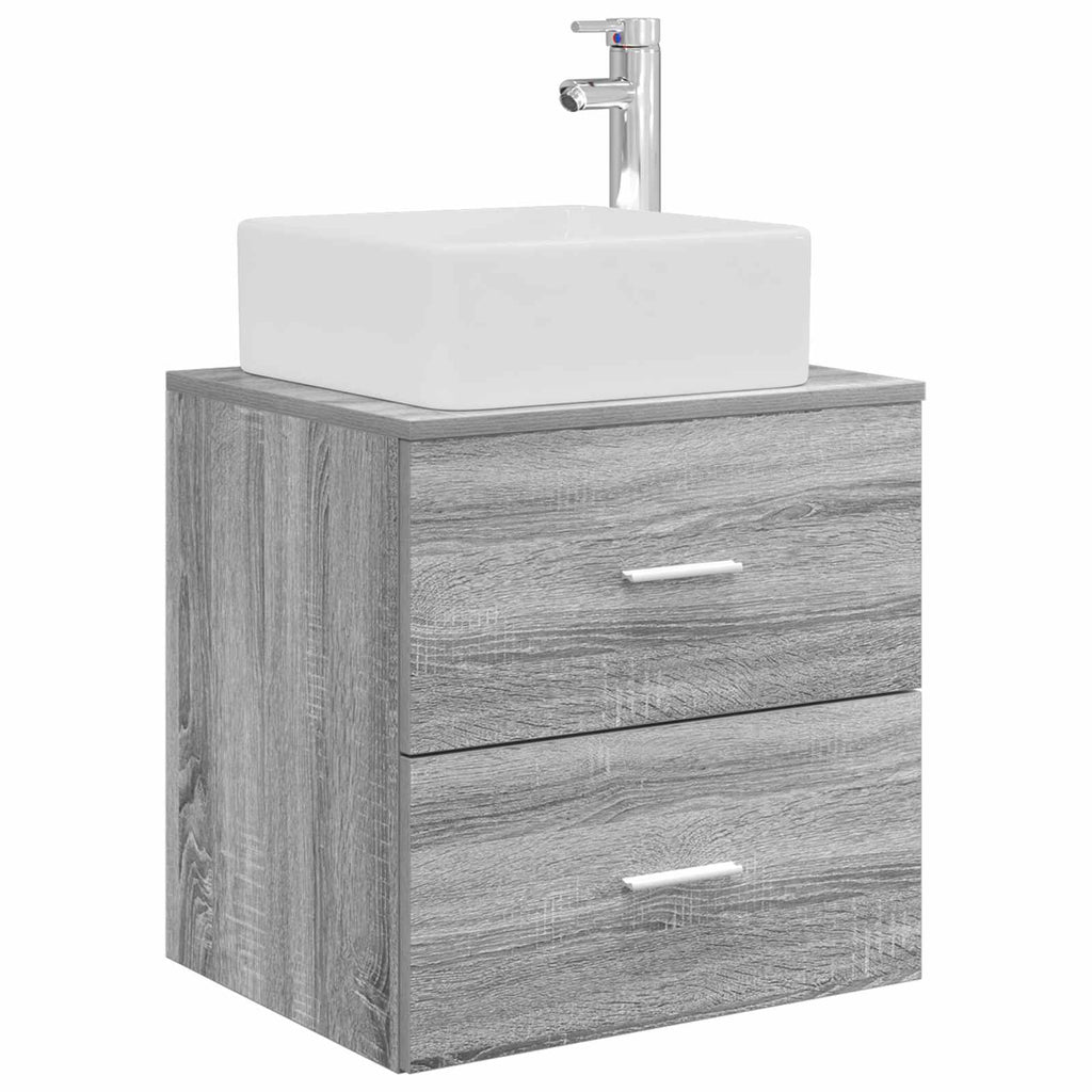 Wandmontierte Waschtisch Grau Sonoma 49,5 x 41 x 63 cm