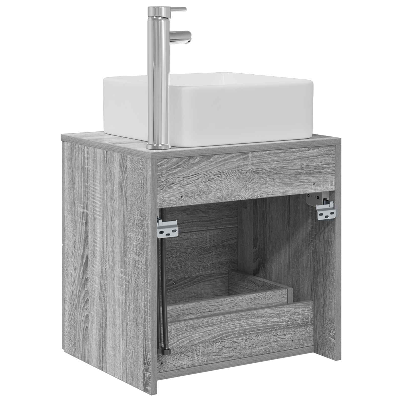 Wandmontierte Waschtisch Grau Sonoma 49,5 x 41 x 63 cm