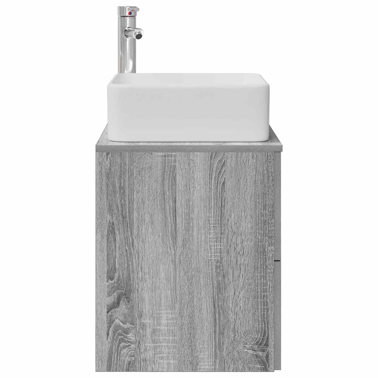 Wandmontierte Waschtisch Grau Sonoma 49,5 x 41 x 63 cm