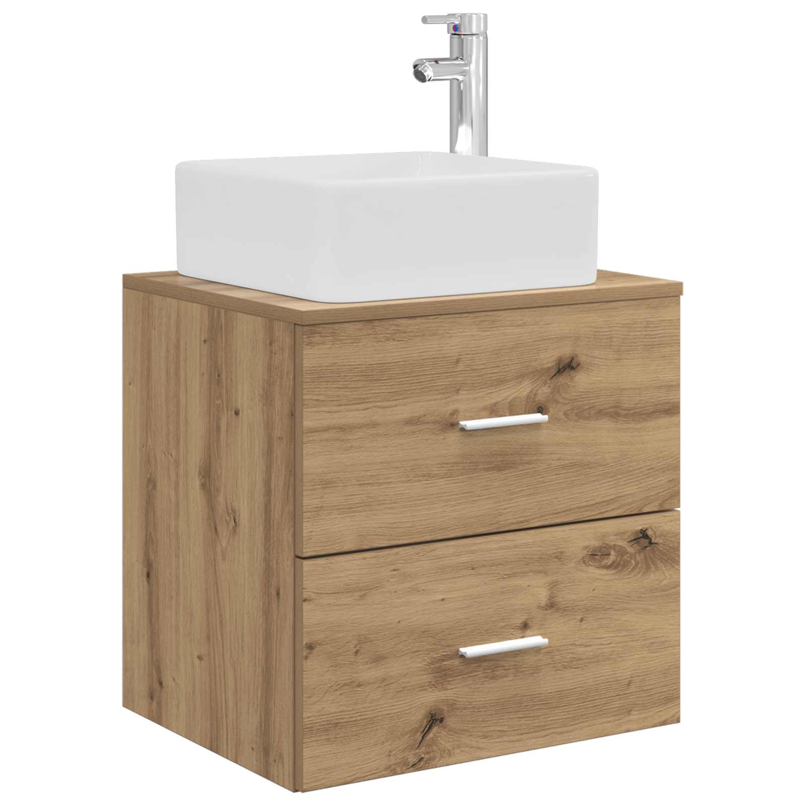Wandmontierte Waschtisch Artisan-Eiche 49,5 x 41 x 63 cm