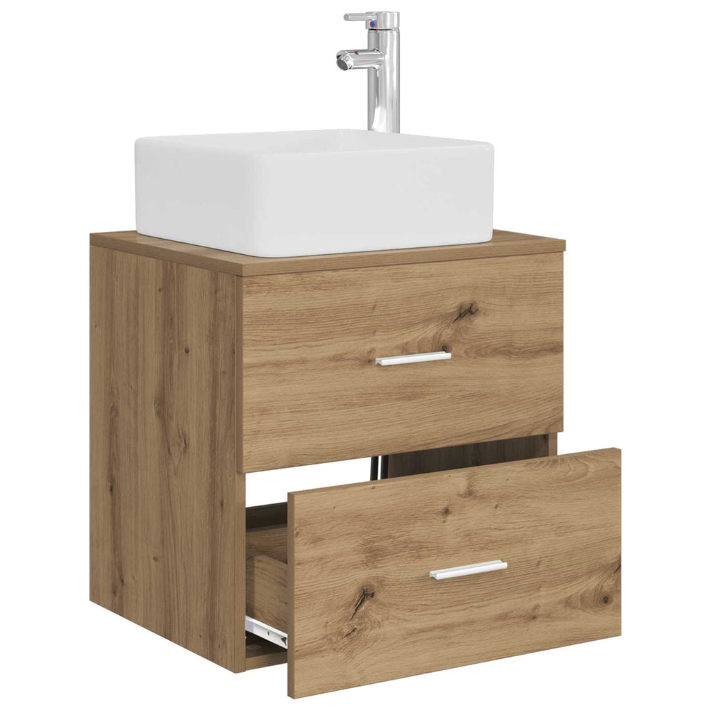 Wandmontierte Waschtisch Artisan-Eiche 49,5 x 41 x 63 cm