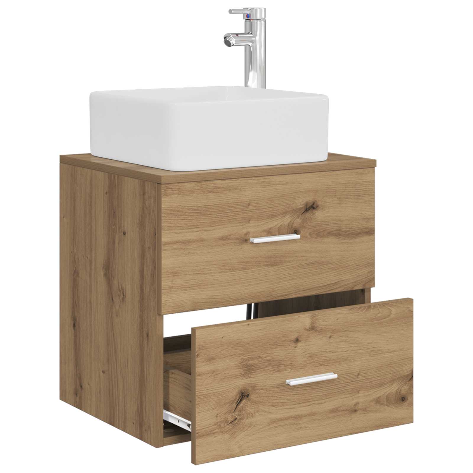 Wandmontierte Waschtisch Artisan-Eiche 49,5 x 41 x 63 cm