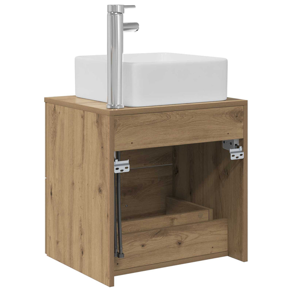 Wandmontierte Waschtisch Artisan-Eiche 49,5 x 41 x 63 cm
