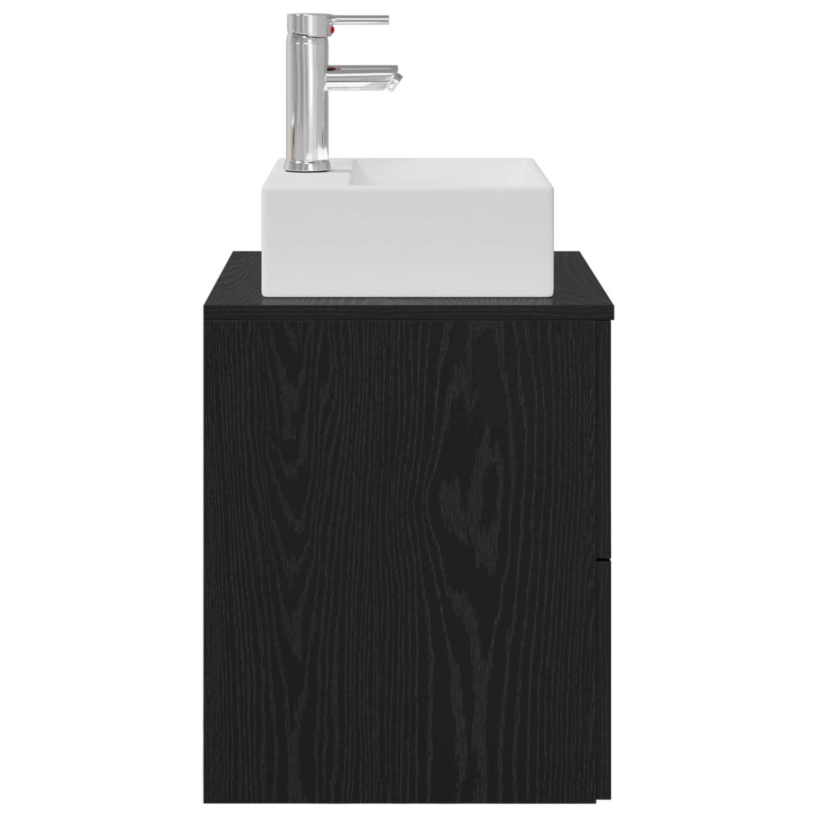 Wandmontierte Waschtisch Schwarze Eiche 49,5 x 41 x 62,5 cm