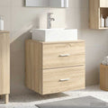 Wandmontierte Waschtisch Sonoma-Eiche 49,5 x 41 x 62,5 cm