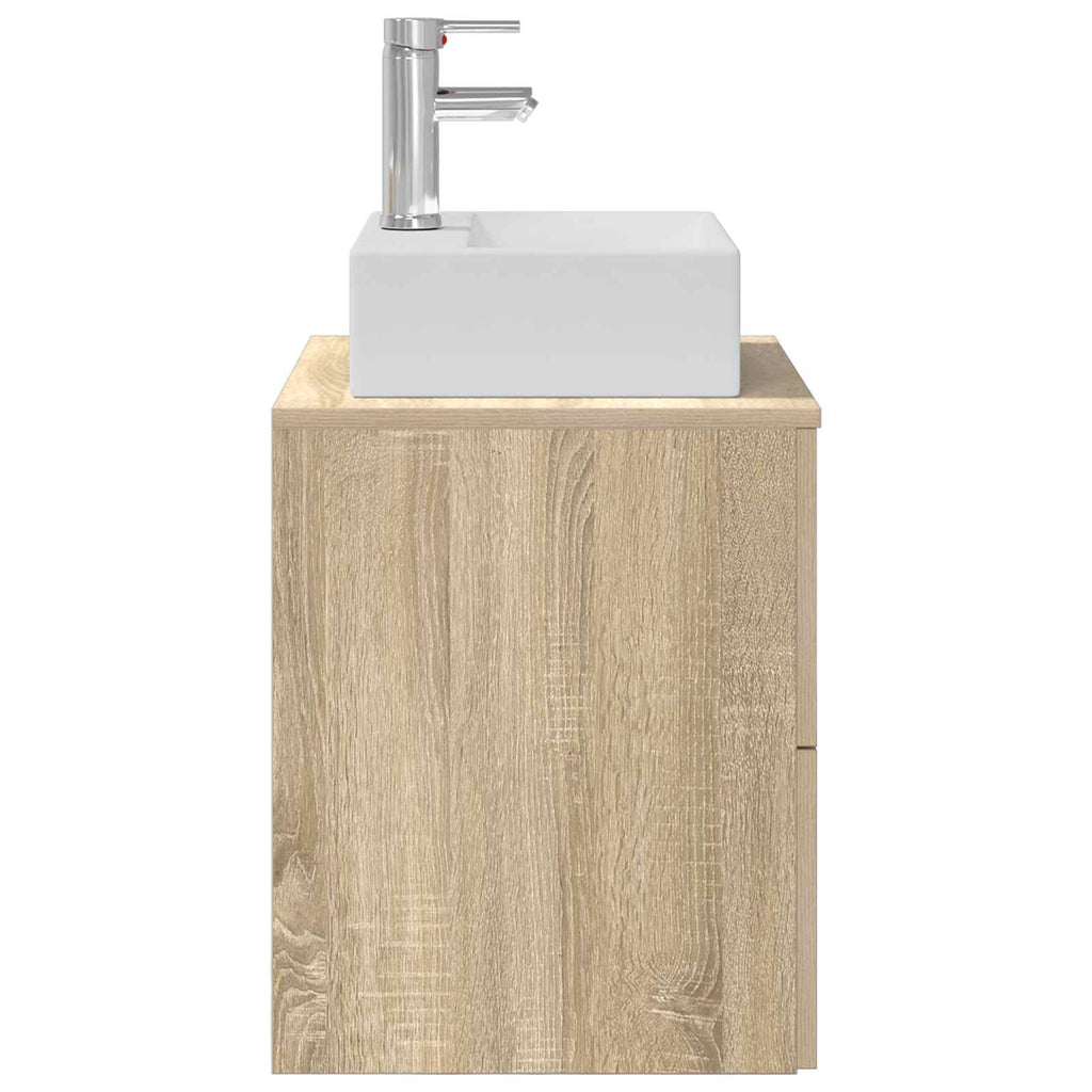Wandmontierte Waschtisch Sonoma-Eiche 49,5 x 41 x 62,5 cm
