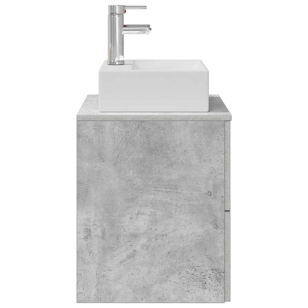 Wandmontierte Waschtisch Betongrau 49,5 x 41 x 62,5 cm