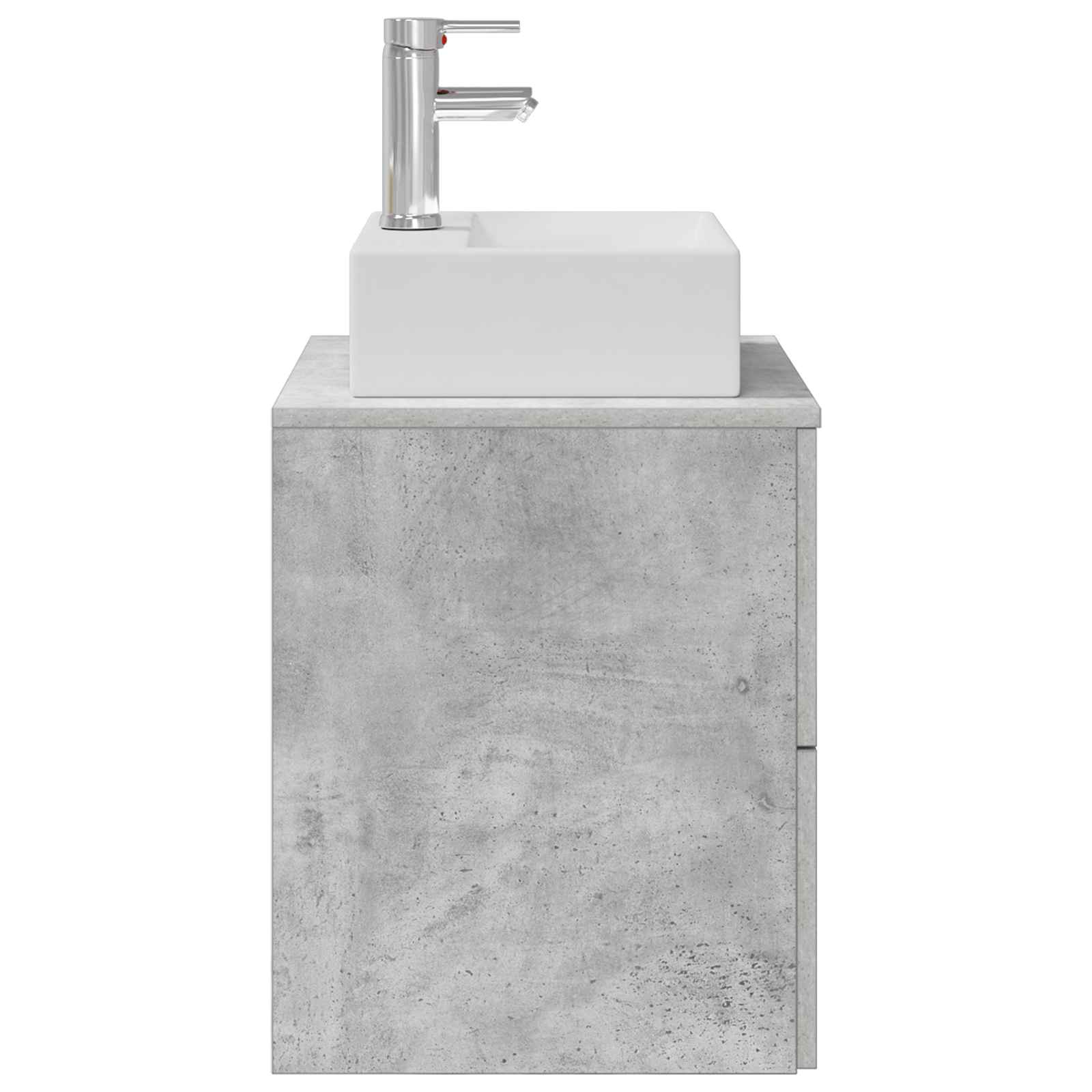 Wandmontierte Waschtisch Betongrau 49,5 x 41 x 62,5 cm