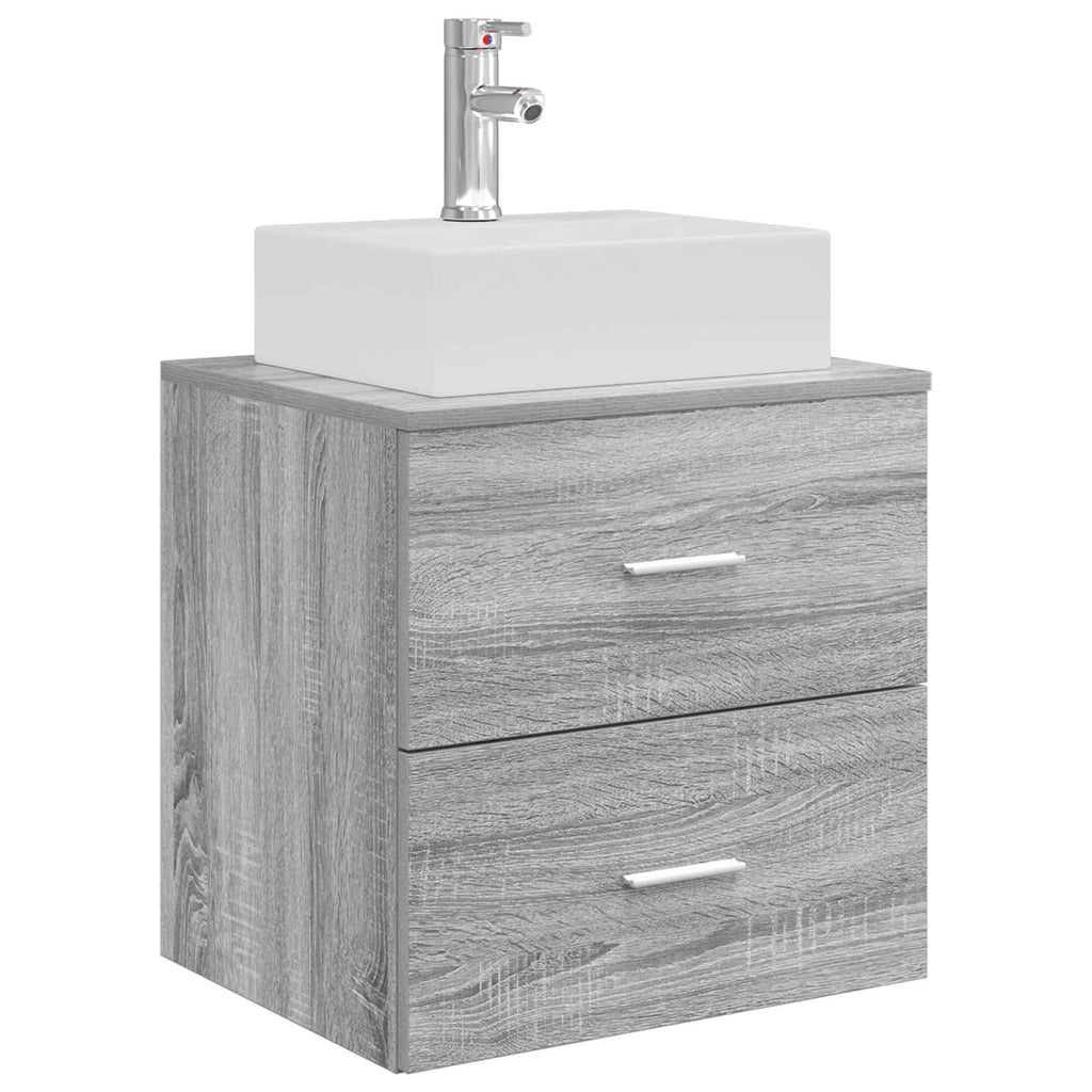 Wandmontierte Waschtisch Grau Sonoma 49,5 x 41 x 62,5 cm
