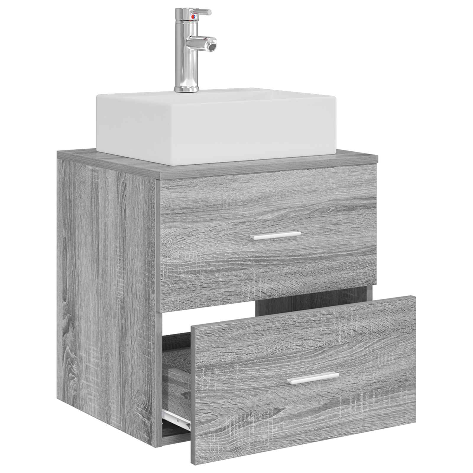 Wandmontierte Waschtisch Grau Sonoma 49,5 x 41 x 62,5 cm