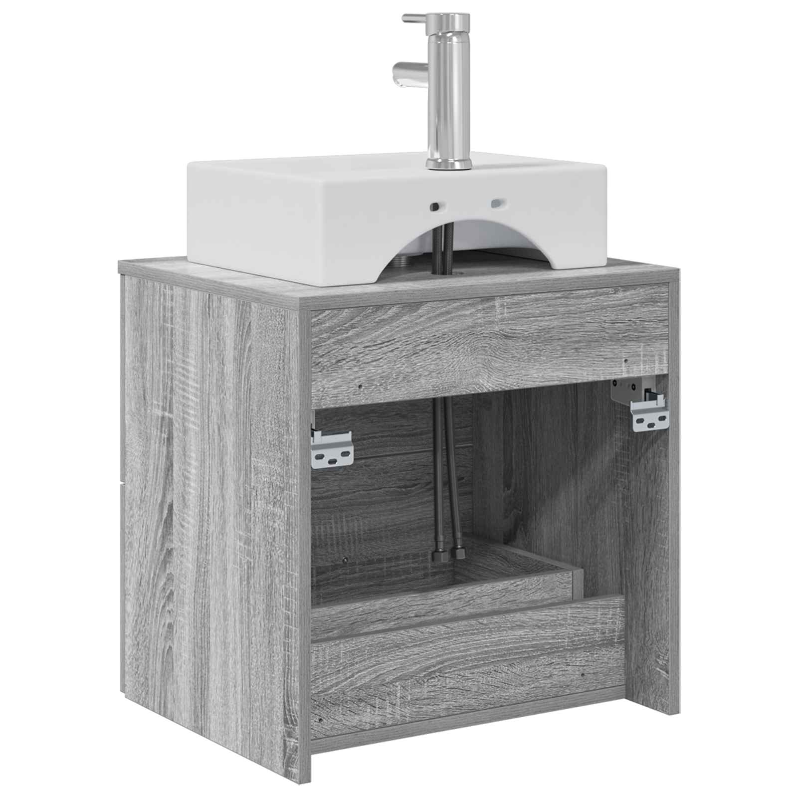 Wandmontierte Waschtisch Grau Sonoma 49,5 x 41 x 62,5 cm