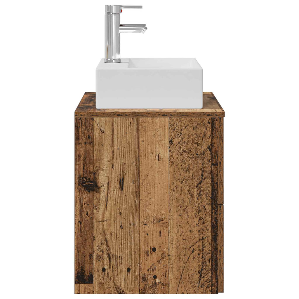 Wandmontierte Waschtisch Altholz 49,5 x 41 x 62,5 cm
