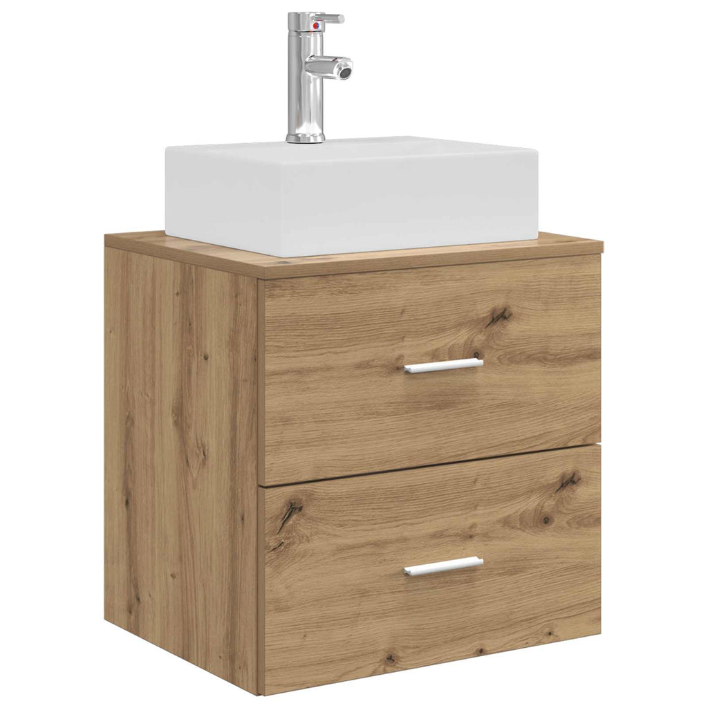 Wandmontierte Waschtisch Artisan-Eiche 49,5 x 41 x 62,5 cm