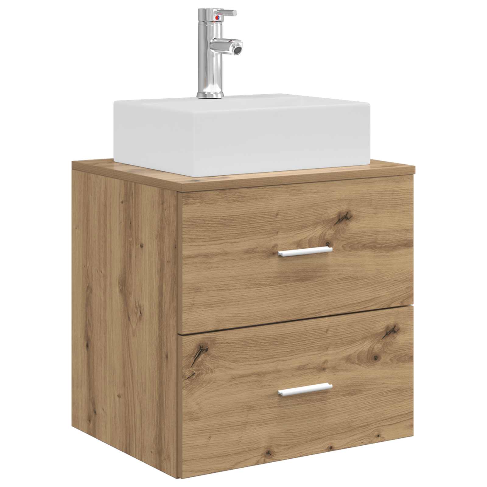 Wandmontierte Waschtisch Artisan-Eiche 49,5 x 41 x 62,5 cm