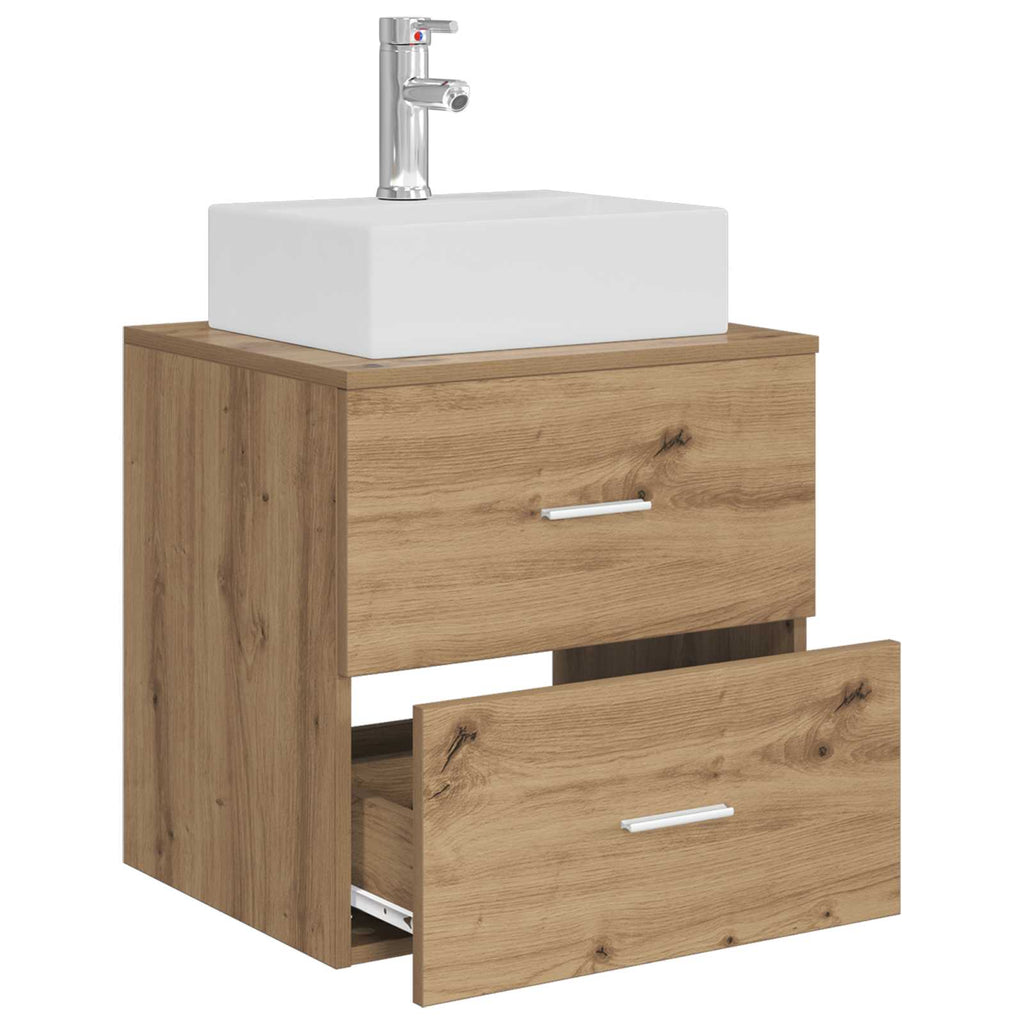 Wandmontierte Waschtisch Artisan-Eiche 49,5 x 41 x 62,5 cm