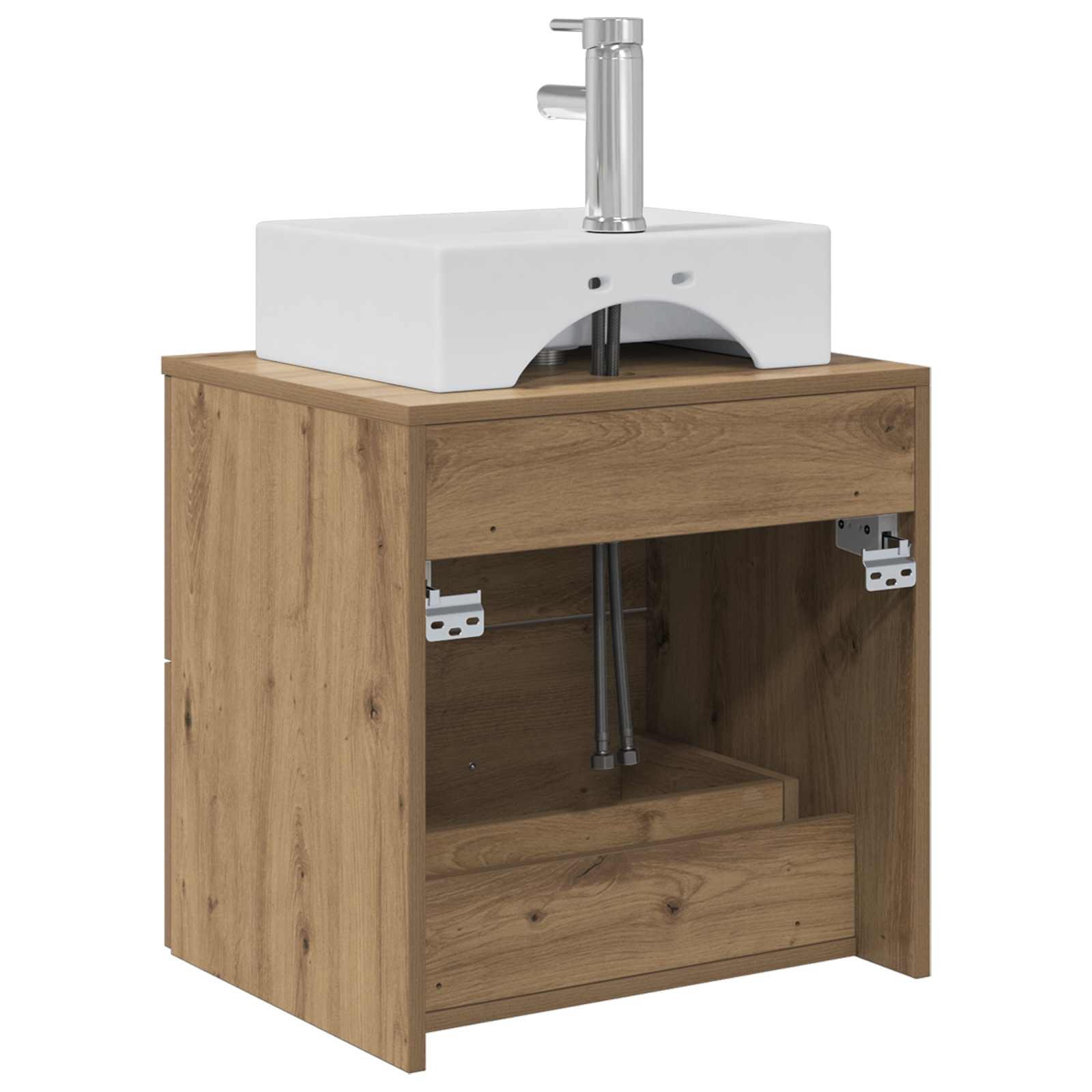 Wandmontierte Waschtisch Artisan-Eiche 49,5 x 41 x 62,5 cm