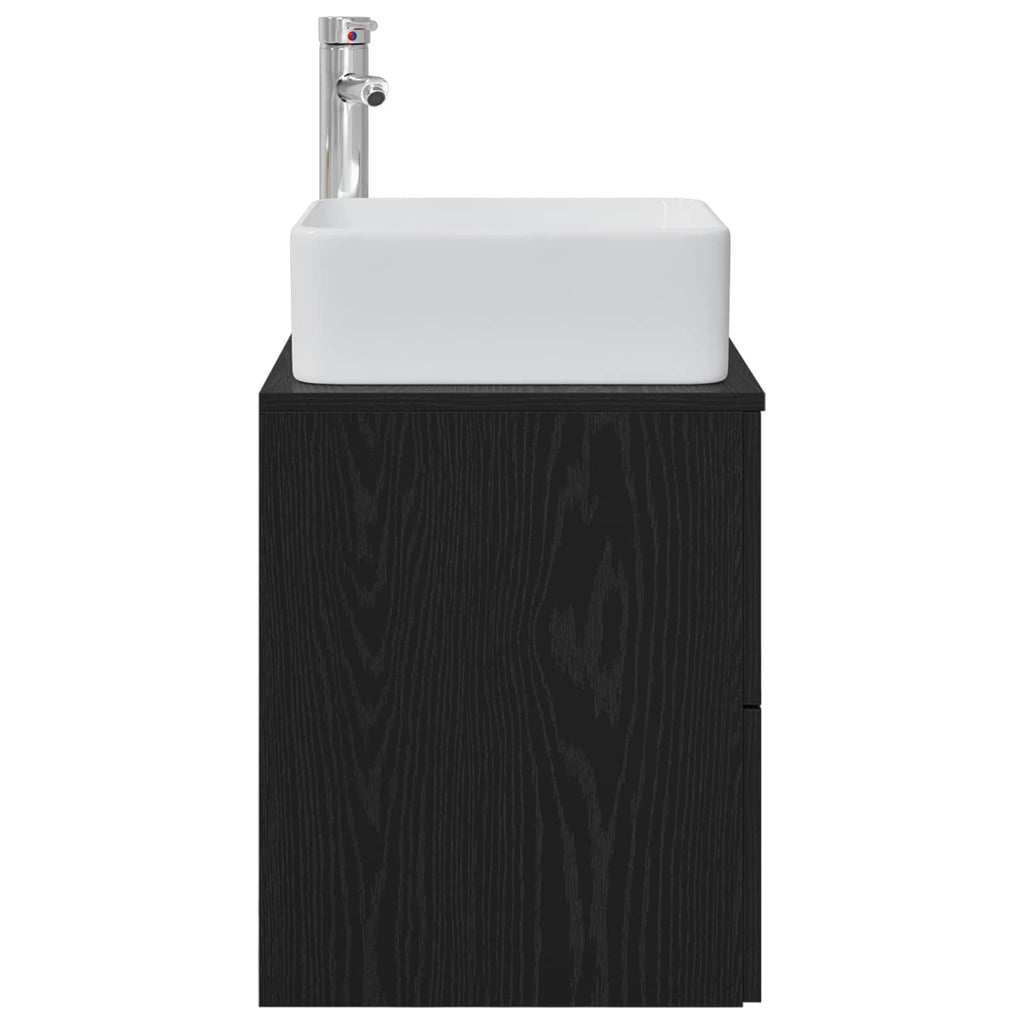 Wandmontierte Waschtisch Schwarze Eiche 53 x 34,5 x 63 cm
