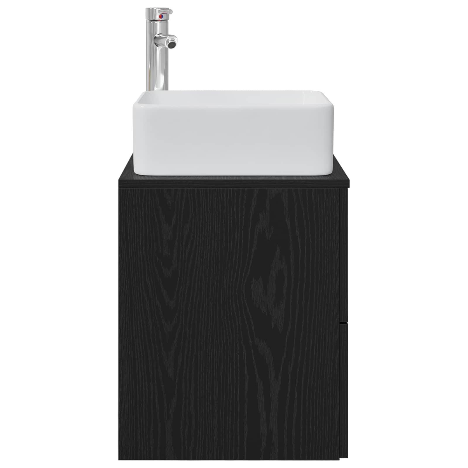Wandmontierte Waschtisch Schwarze Eiche 53 x 34,5 x 63 cm