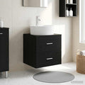 Wandmontierte Waschtisch Schwarze Eiche 49,5 x 44,5 x 65 cm