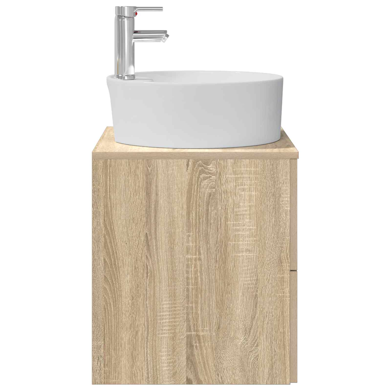 Wandmontierte Waschtisch Sonoma-Eiche 49,5 x 44,5 x 65 cm