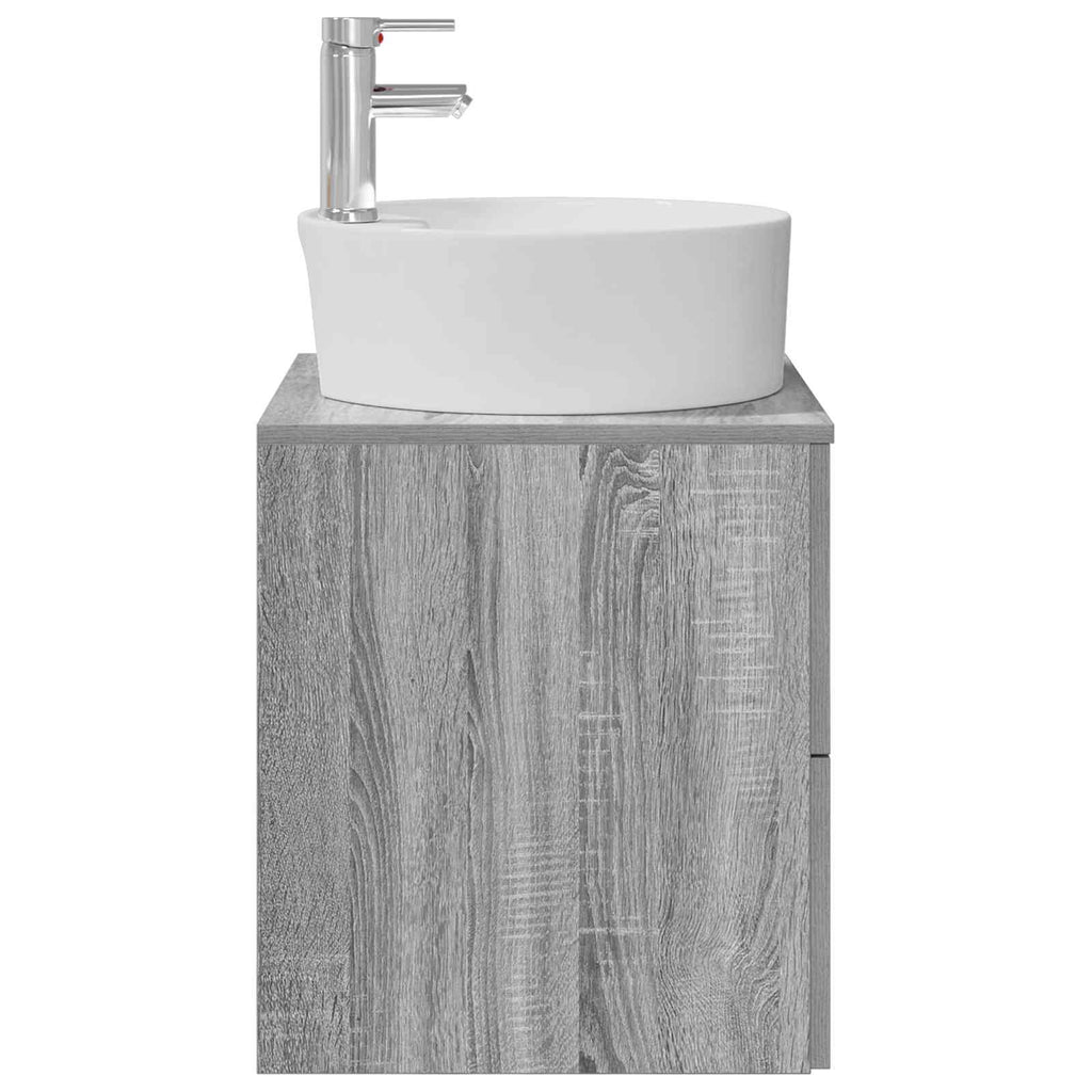 Wandmontierte Waschtisch Grau Sonoma 49,5 x 44,5 x 65 cm