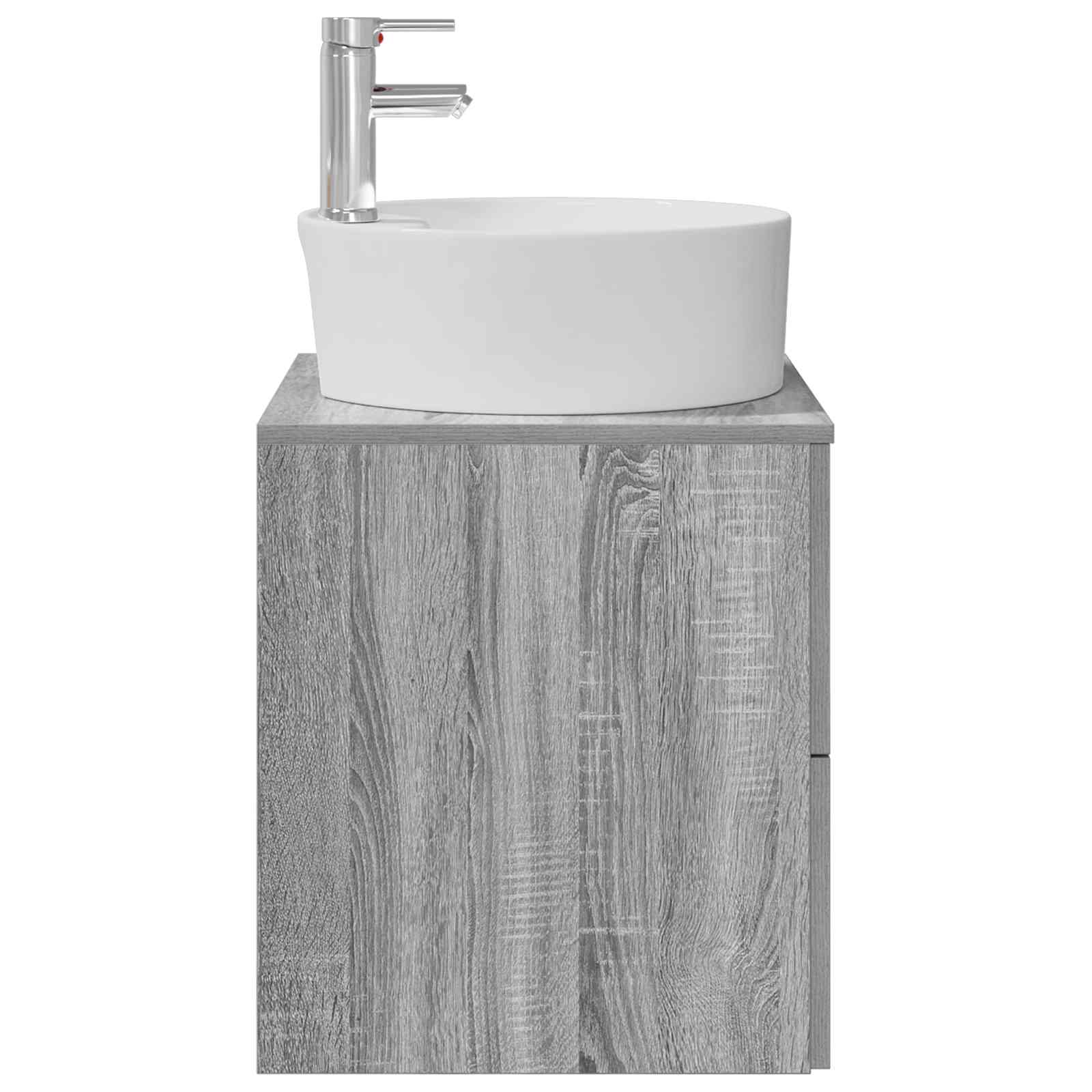 Wandmontierte Waschtisch Grau Sonoma 49,5 x 44,5 x 65 cm