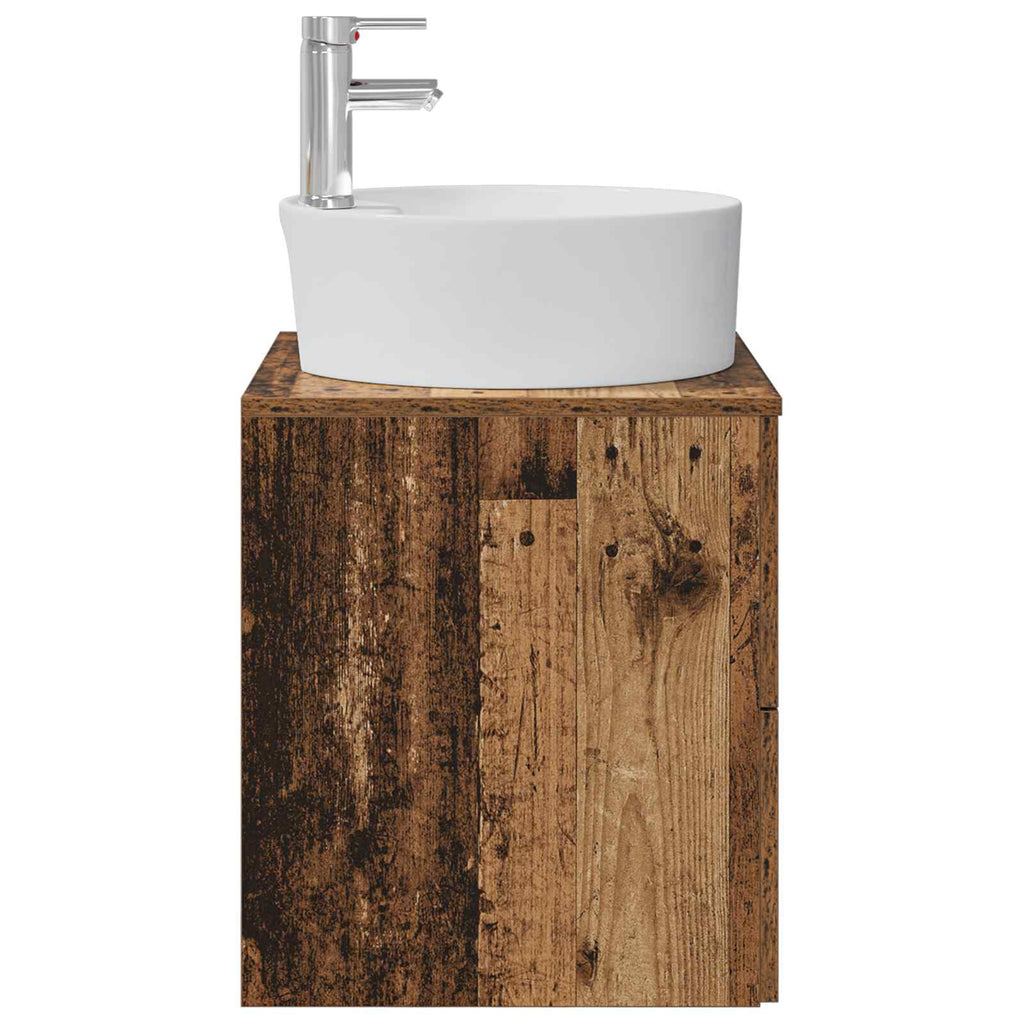 Wandmontierte Waschtisch Altholz 49,5 x 44,5 x 65 cm