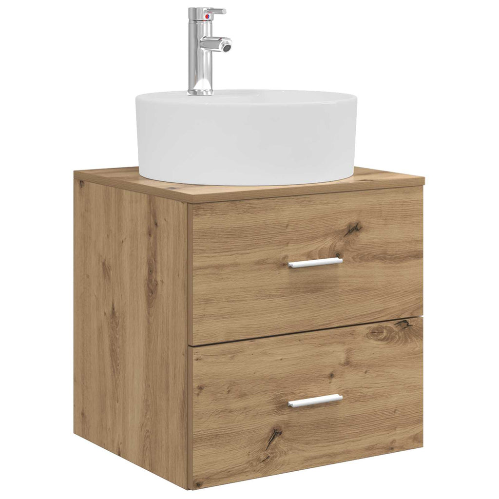 Wandmontierte Waschtisch Artisan-Eiche 49,5 x 44,5 x 65 cm