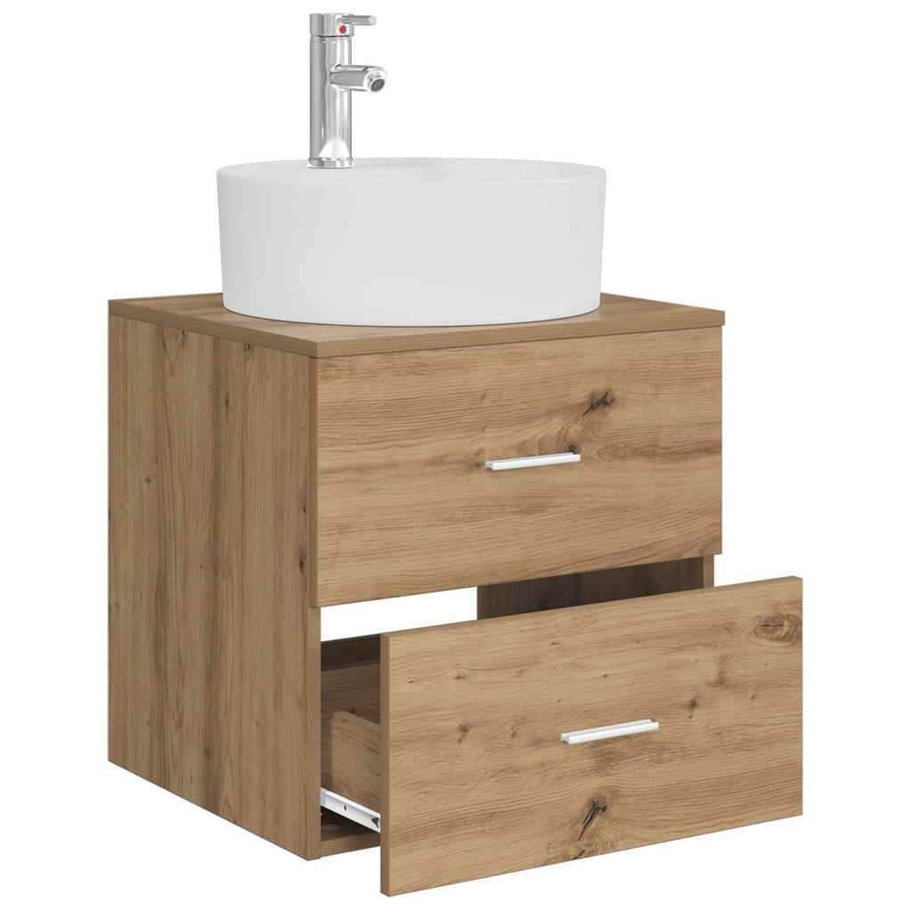 Wandmontierte Waschtisch Artisan-Eiche 49,5 x 44,5 x 65 cm