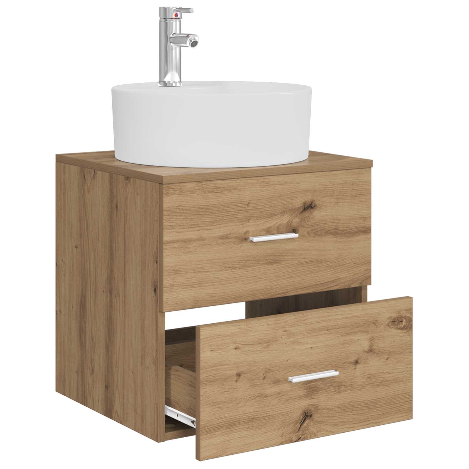 Wandmontierte Waschtisch Artisan-Eiche 49,5 x 44,5 x 65 cm