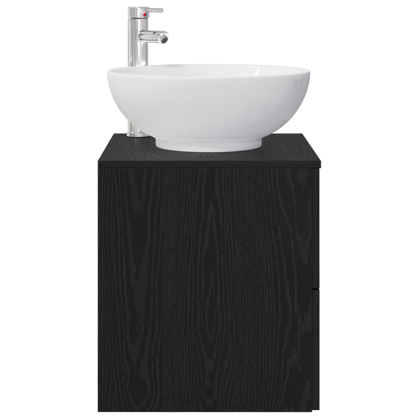 Wandmontierte Waschtisch Schwarze Eiche 49,5 x 44,5 x 66,5 cm