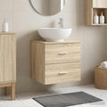 Wandmontierte Waschtisch Sonoma-Eiche 49,5 x 44,5 x 66,5 cm